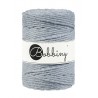 Grey macrame cotton cord 5mm 100m Bobbiny