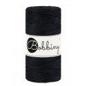 Czarny macrame cotton cord 3mm 100m Bobbiny