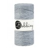 Srebrny macrame cotton cord 3mm 100m Bobbiny