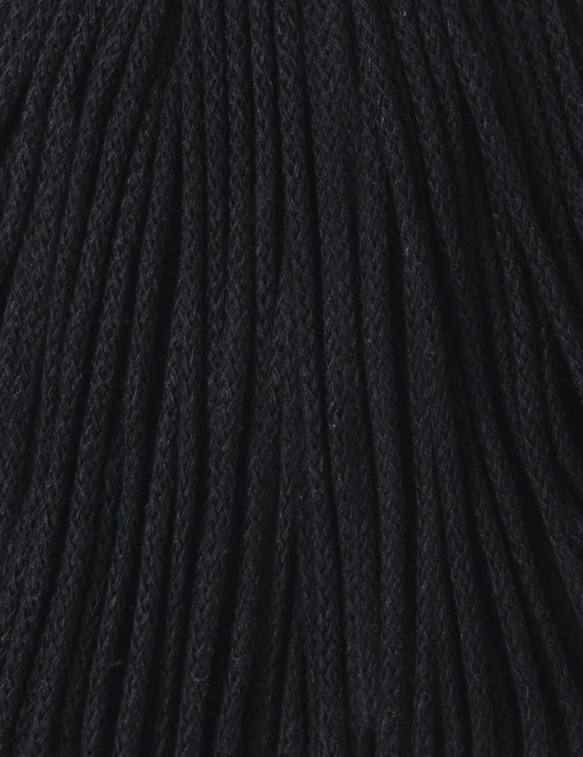 Czarny sznurek bawełniany 3mm 100m Bobbiny