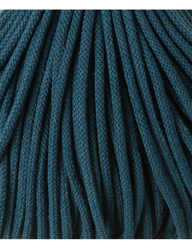 Peacock blue cotton cord 5mm 100m Bobbiny