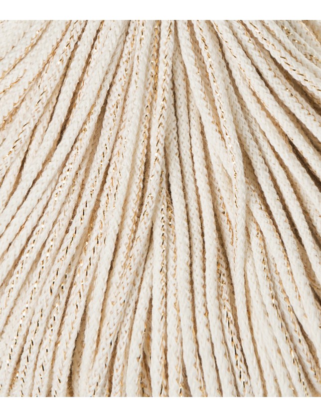 Golden natural braided cord 3mm 100m Bobbiny
