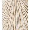 Golden natural braided cord 3mm 100m Bobbiny