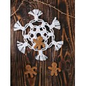 Macrame snowflake - free pattern