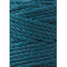 Peacock Blue 3ply macrame cotton rope 3mm 100m Bobbiny