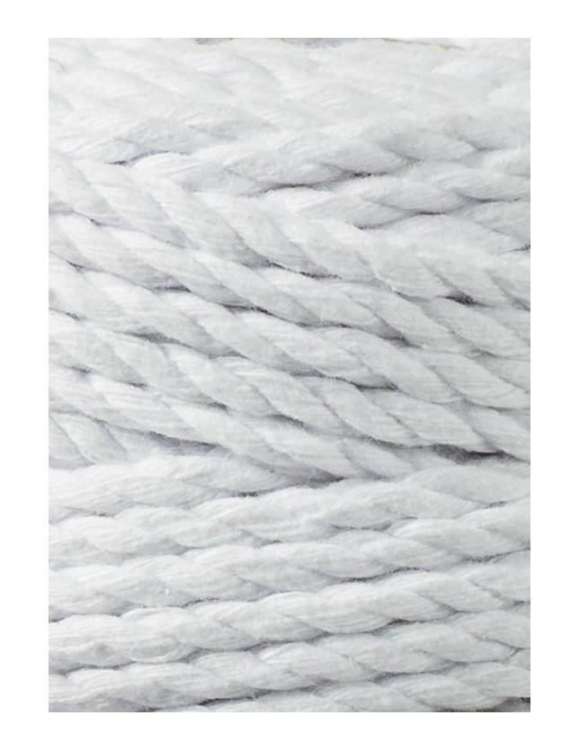 White Makramee-Schnur 3ply 5 mm 100m Bobbiny