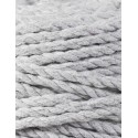 Light Grey 3ply macrame cotton rope 5mm 100m Bobbiny