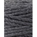 Charcoal 3ply macrame cotton rope 5mm 100m Bobbiny