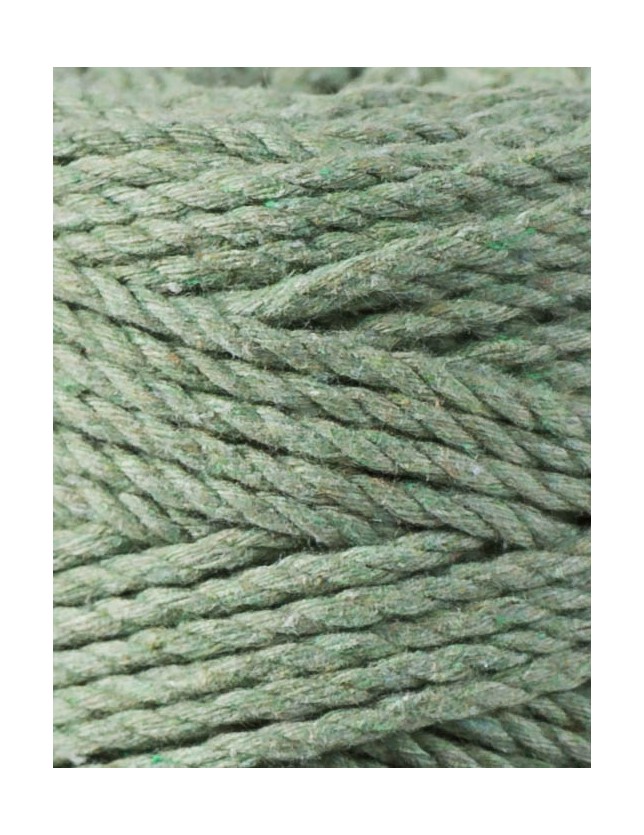 Eucalyptus Green Makramee-Schnur 3ply 3 mm 100m Bobbiny