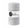 Jasny Szary sznurek do makramy 3ply 3mm 100m Bobbiny