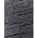 Charcoal Makramee-Schnur 3ply 3 mm 100m Bobbiny