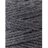 Charcoal Makramee-Schnur 3ply 3 mm 100m Bobbiny