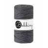 Charcoal Makramee-Schnur 3ply 3 mm 100m Bobbiny