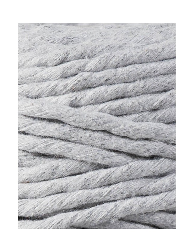 Light Grey macrame cotton cord 5mm 100m Bobbiny