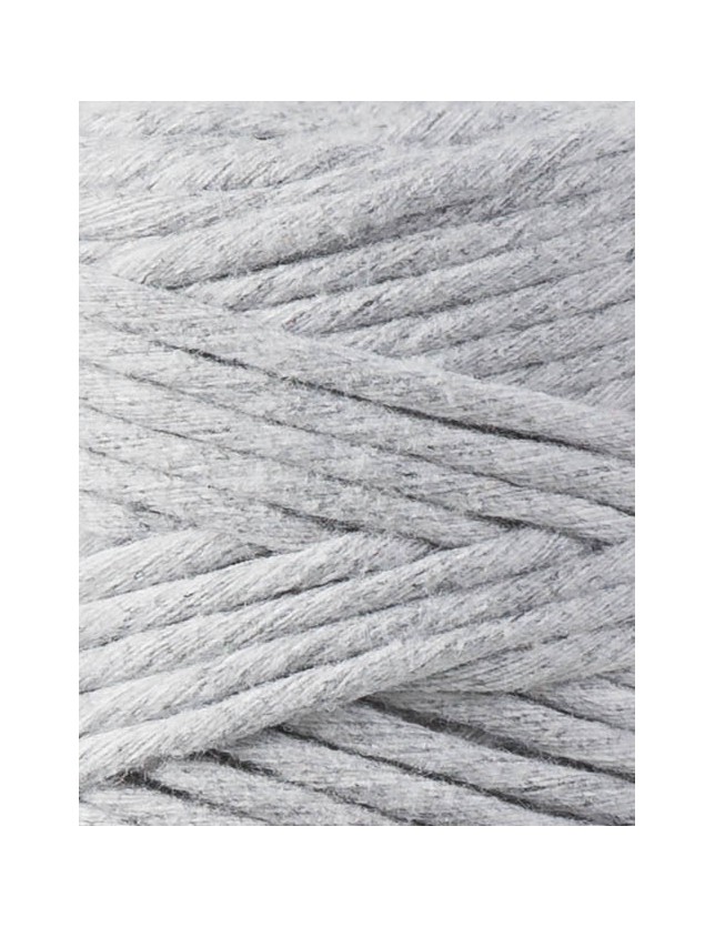 Light Grey macrame cotton cord 3mm 100m Bobbiny