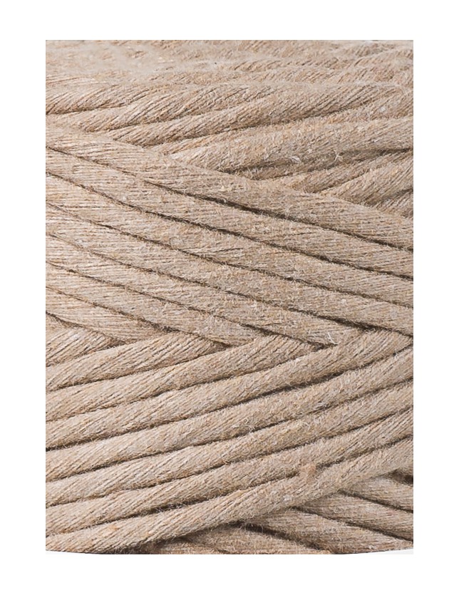 Sand macrame cotton cord 3mm 100m Bobbiny