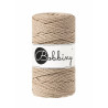 Piaskowy sznurek do makramy 3ply 3mm 100m Bobbiny