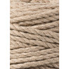 Sand 3ply macrame cotton rope 5mm 100m Bobbiny