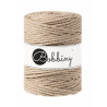 Sand 3ply macrame cotton rope 5mm 100m Bobbiny