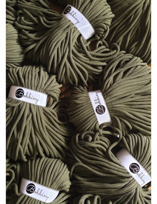 Avocado Baumwollkordel 9mm 100m Bobbiny