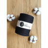 Czarny sznurek do makramy 3ply 5mm 100m Bobbiny