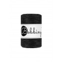 Black macrame cotton cord 1.5mm 100m Bobbiny