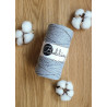 Srebrny sznurek do makramy 3ply 3mm 100m Bobbiny