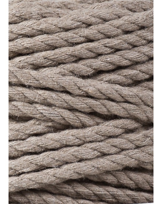 Coffee Makramee-Schnur 3ply 3 mm 100m Bobbiny