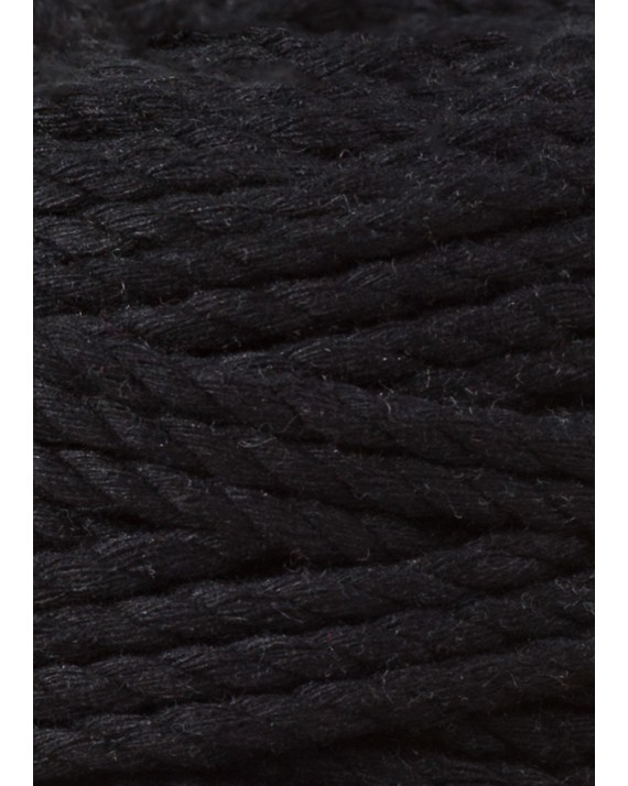 Black Makramee-Schnur 3ply 5 mm 100m Bobbiny