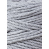 Srebrny sznurek do makramy 3ply 3mm 100m Bobbiny
