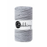 Srebrny sznurek do makramy 3ply 3mm 100m Bobbiny