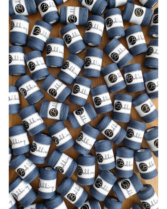 Jeans macrame cotton cord 1.5mm 100m Bobbiny