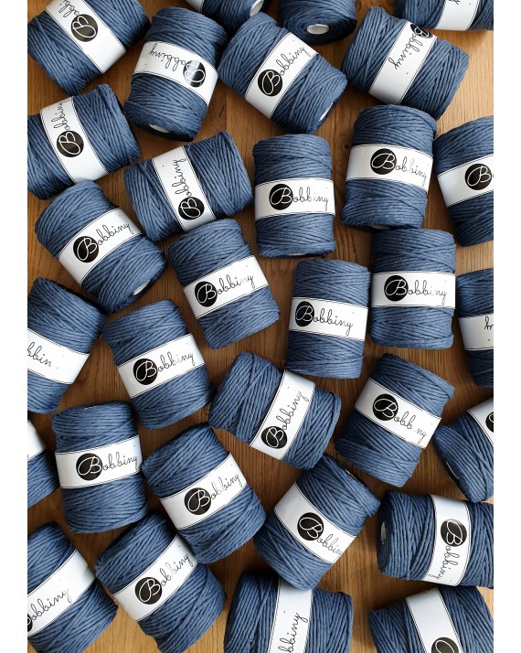 Jeansowy Sznurek do Makramy 5mm 100m - BOBBINY