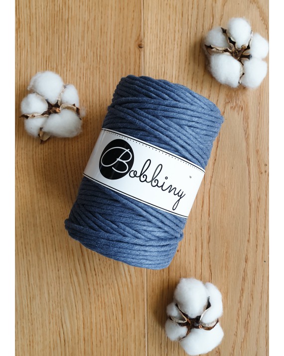 Jeansowy Sznurek do Makramy 5mm 100m - BOBBINY