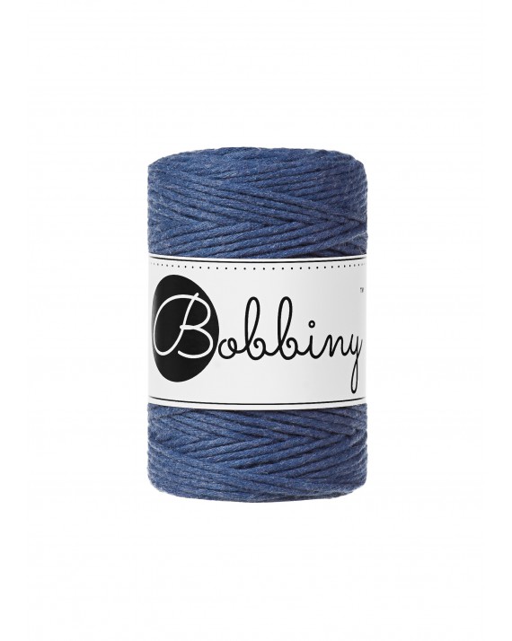Jeans macrame cotton cord 1.5mm 100m Bobbiny