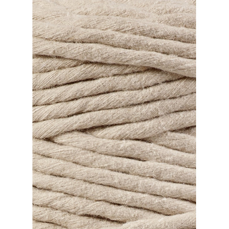 Beige macrame cotton cord 5mm 100m Bobbiny