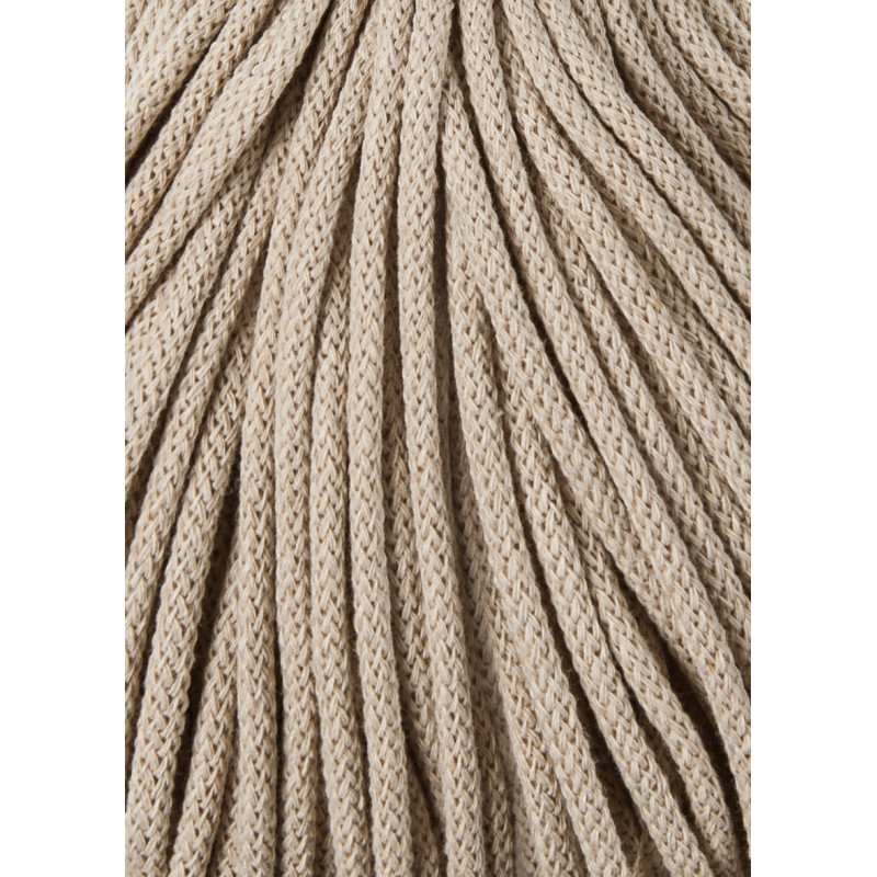 Beige Flechtkordel 3mm 100m Bobbiny