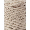 Beżowy Sznurek do makramy 3ply 3mm 100m Bobbiny