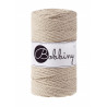Beige Makramee-Schnur 3ply 3 mm 100m Bobbiny