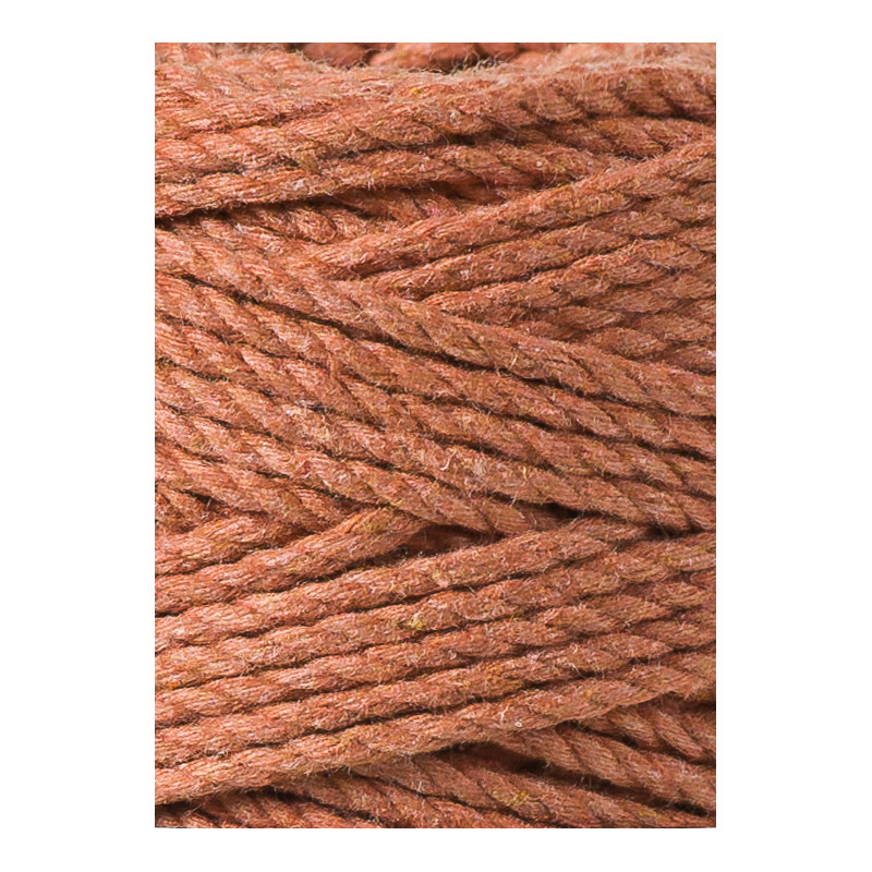 Terracotta sznurek do makramy 3ply 3mm 100m Bobbiny