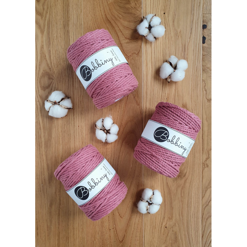 Kwiatowy Sznurek do makramy 3ply 5mm 100m Bobbiny