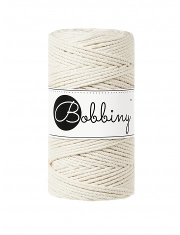 Natural Makramee-Schnur 3ply 3 mm 100m Bobbiny