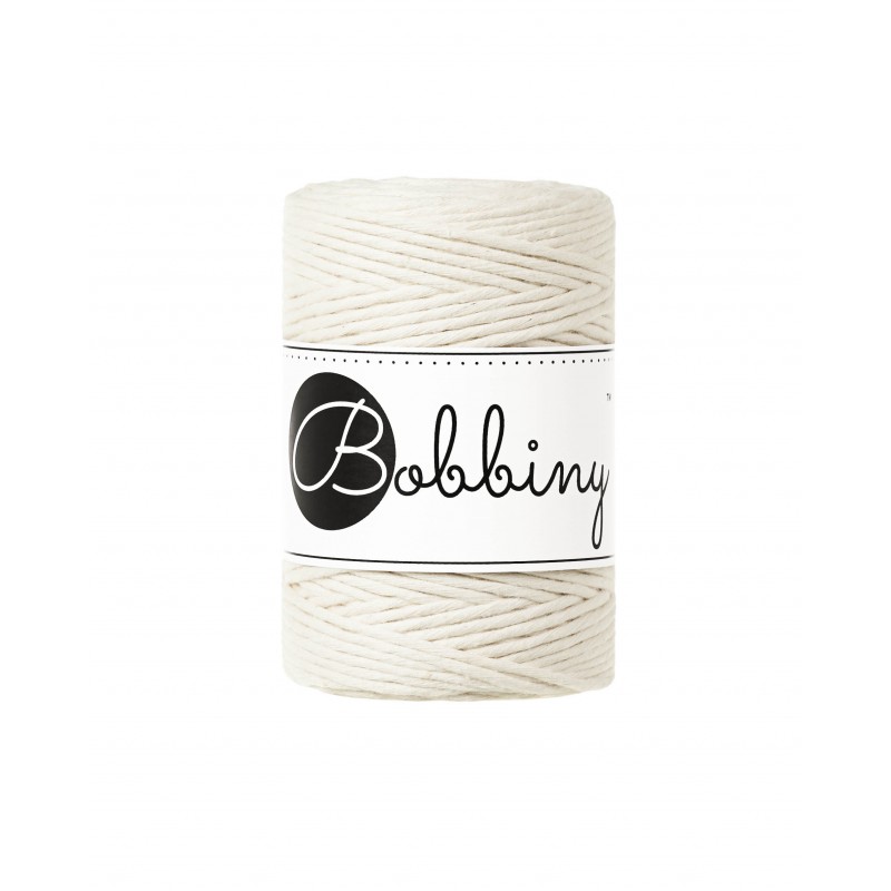 Natural macrame cotton cord 1.5mm 100m Bobbiny