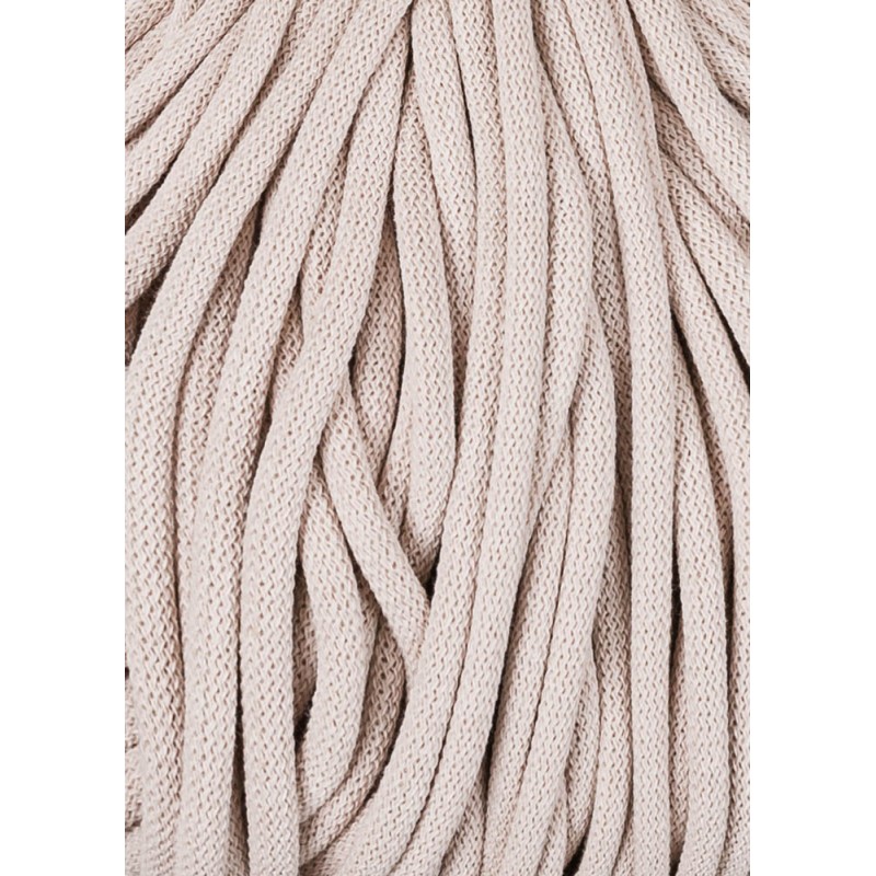 Nude braided cord 9mm 100m Bobbiny