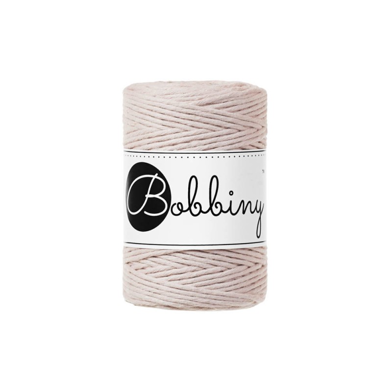Nude macrame cotton cord 1.5mm 100m Bobbiny