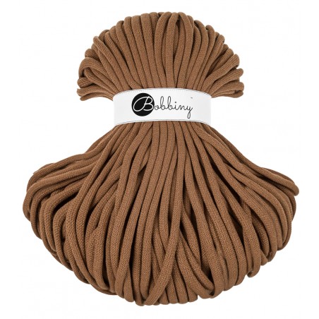 Caramel braided cord 9mm 100m Bobbiny