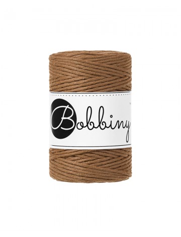 Caramel macrame cotton cord 1.5mm 100m Bobbiny