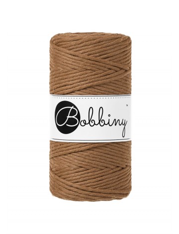 Caramel macrame cotton cord 3mm 100m Bobbiny