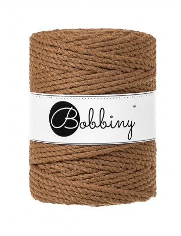 Karmelowy sznurek do makramy 3ply 5mm 100m Bobbiny