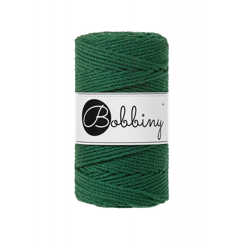 Pine Green 3ply Macrame Rope 3mm 100m